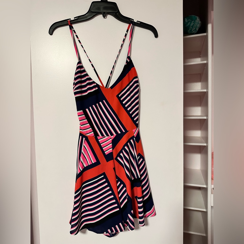 Express Strappy Colorful Romper SIZE 6